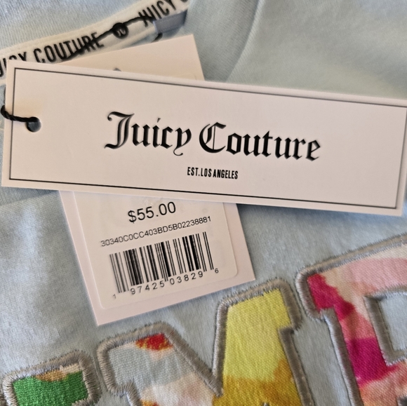 Juicy Couture Dump Him Crop Tee NWT - Picture 5 of 6
